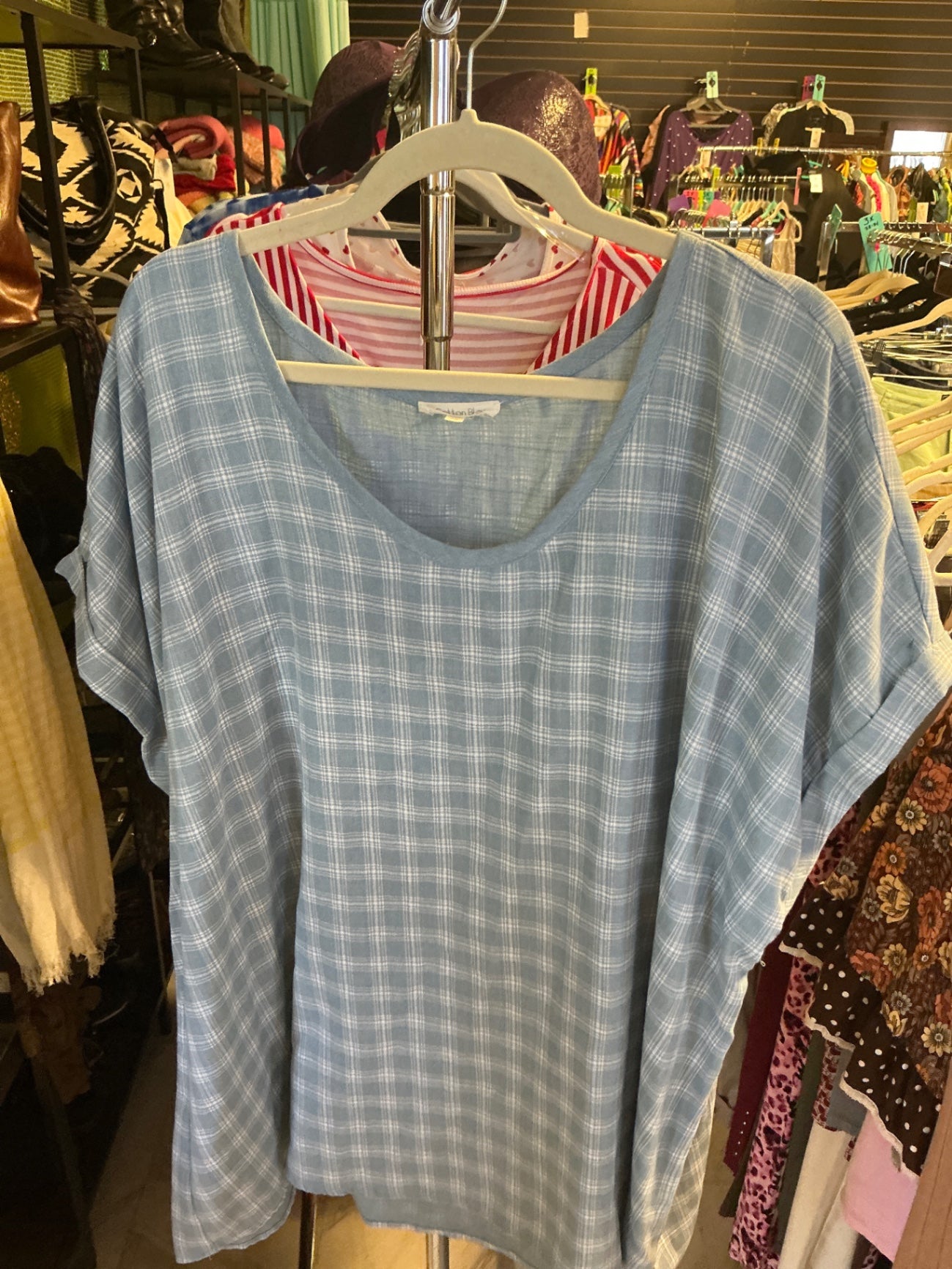 Cotton Bleu T-Shirt 3XL Light Blue