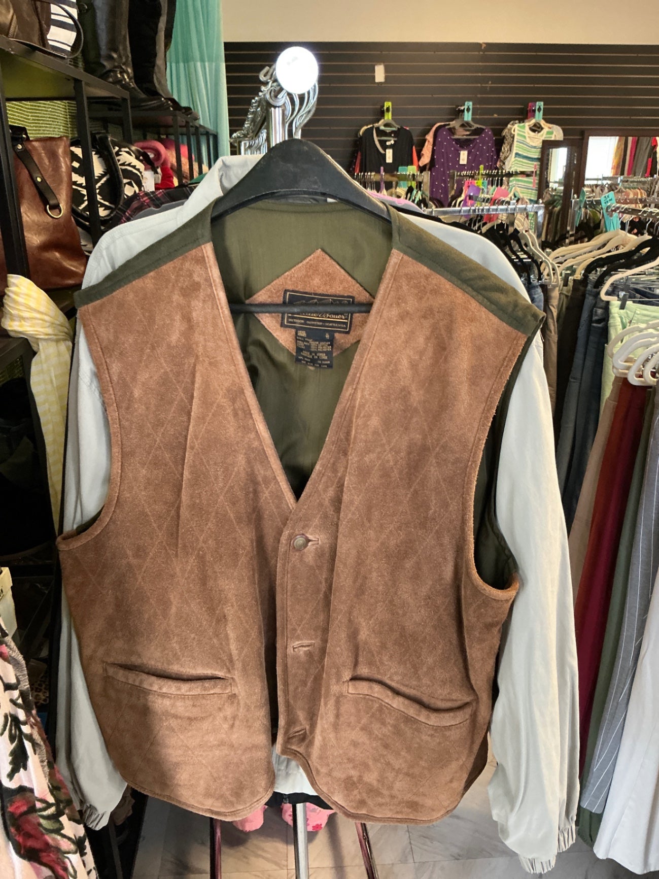 Eddie Bauer Vest XL Brown