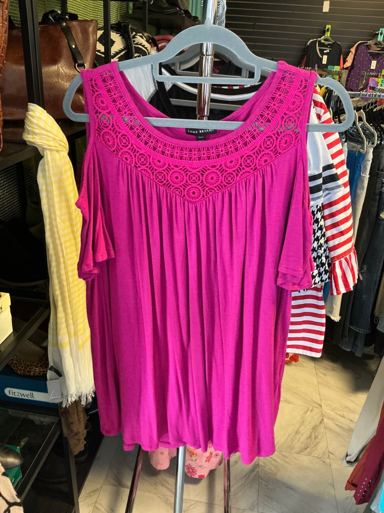 Lane Bryant Top 18/20 Fuchsia