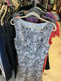Talbots Dress 16 Black and White
