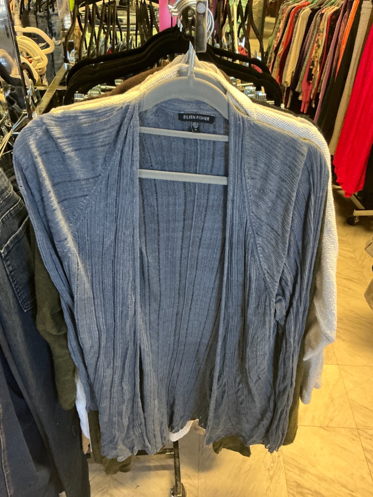 Eileen Fisher Cardigan XL Gray