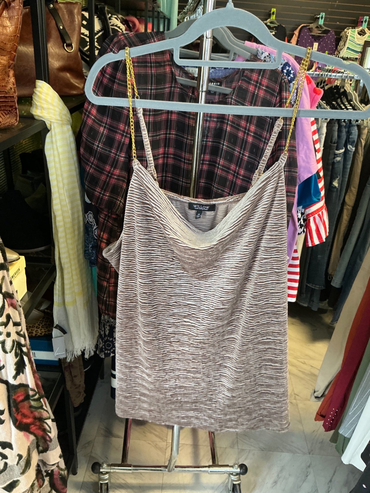 WILLOW Cami Top 2X Brown