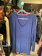 Time and Tru Long Sleeve Top XXL Navy Blue
