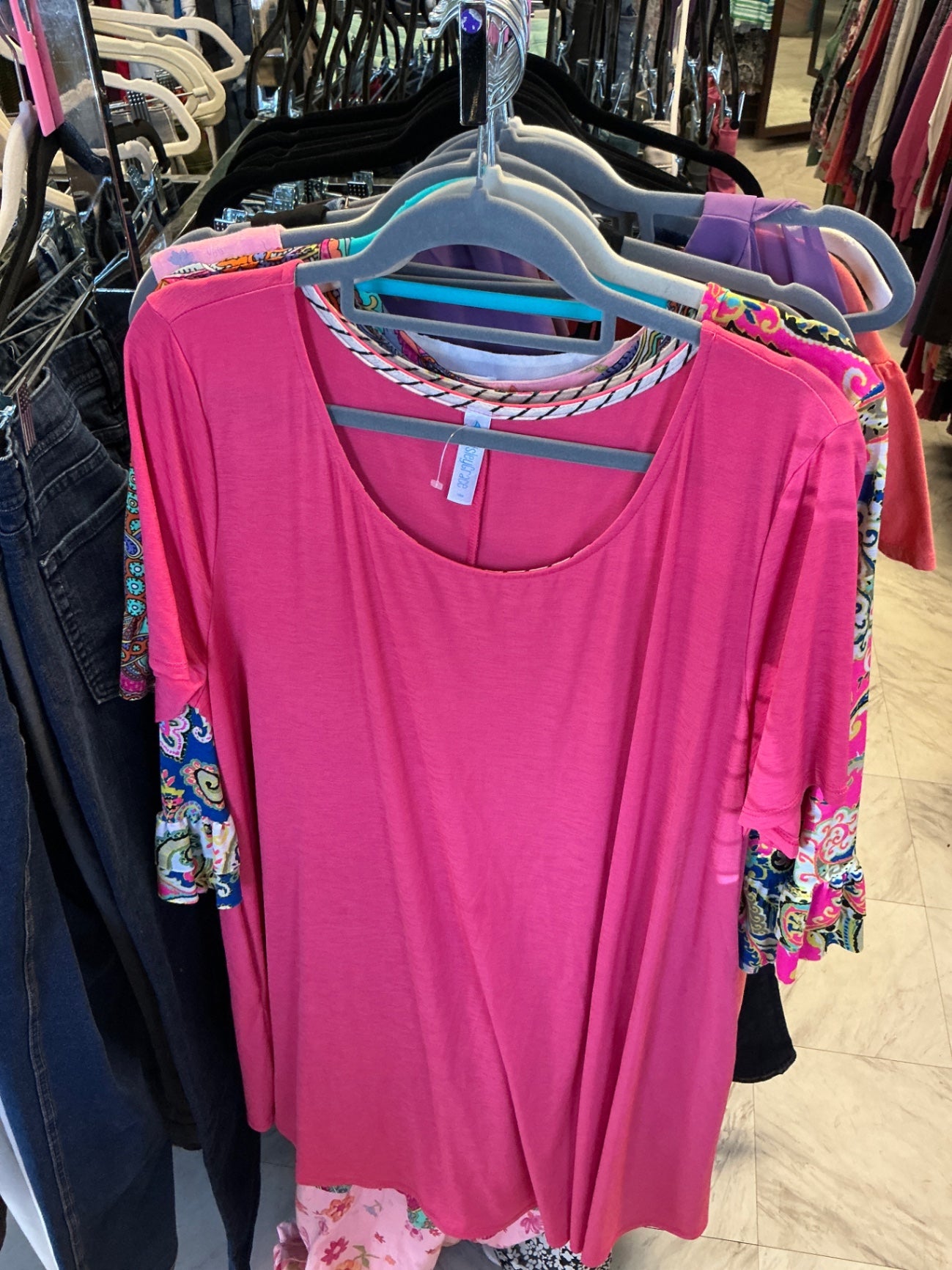 Paisley Grace Dress 2X Pink