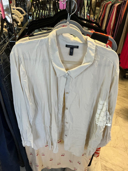 Eileen Fisher Shirt 2X Cream