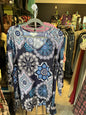 Studio Blouse 3X Navy Blue