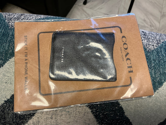 Coach Phone Wallet Black NWT