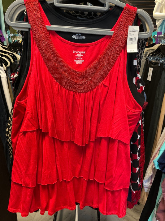 Lane Bryant Tank Top 22/24 Red NWT