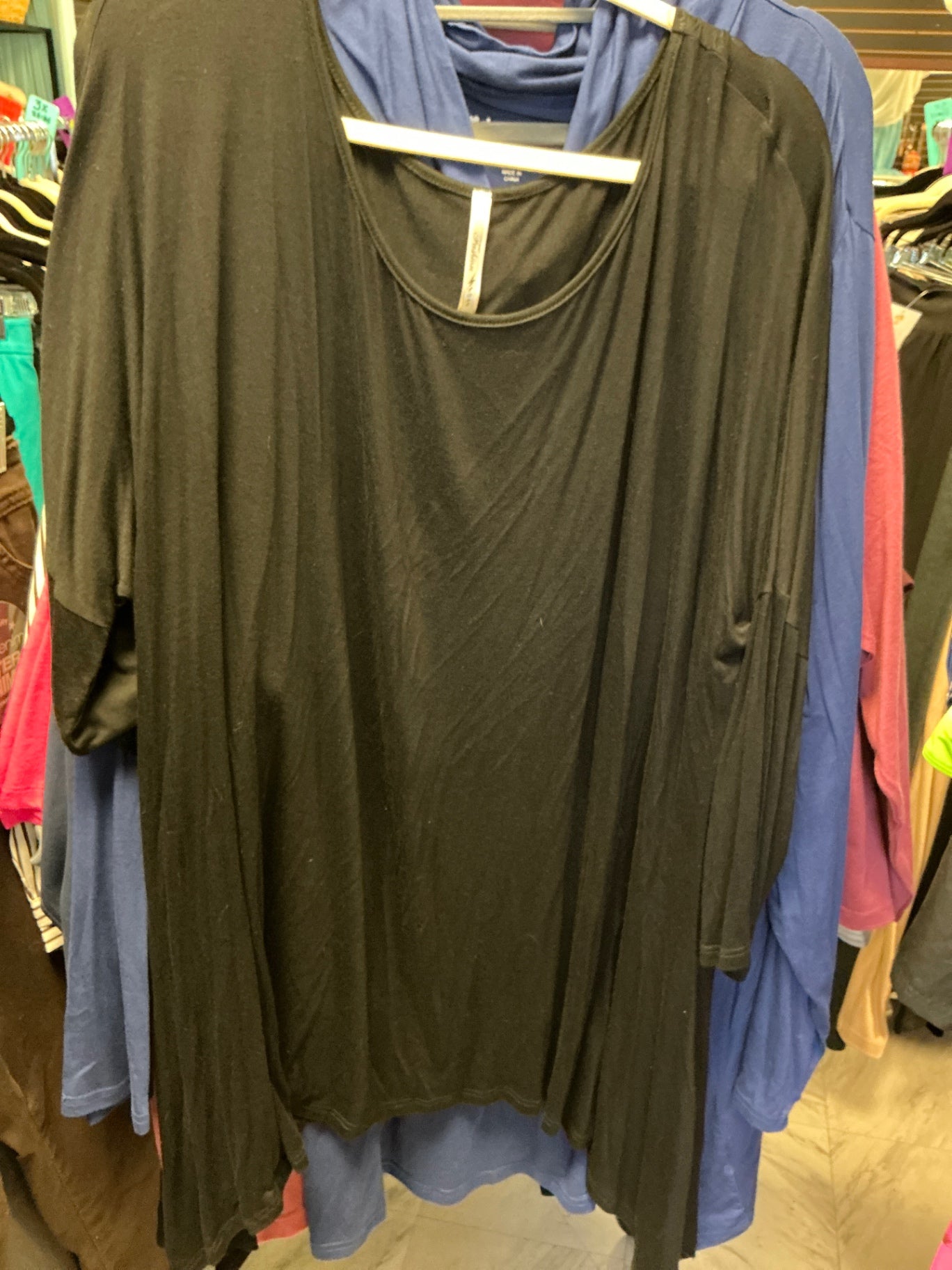 Fashion Flare T-Shirt 3X Black