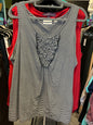 Avenue Tank Top 26/28 Black and White Stripes