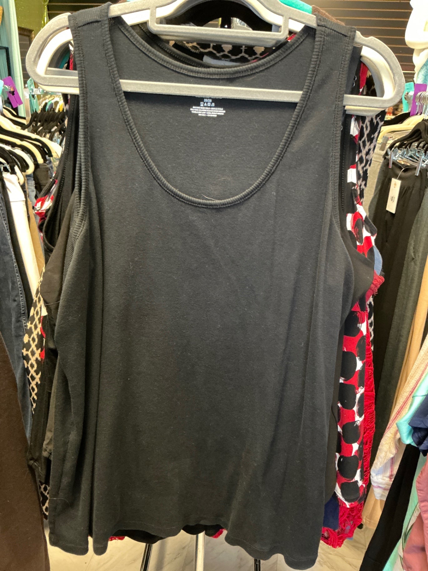 Lane Bryant Tank Top 26/28 Black