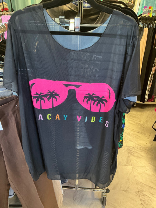 Swim Top 2X Black