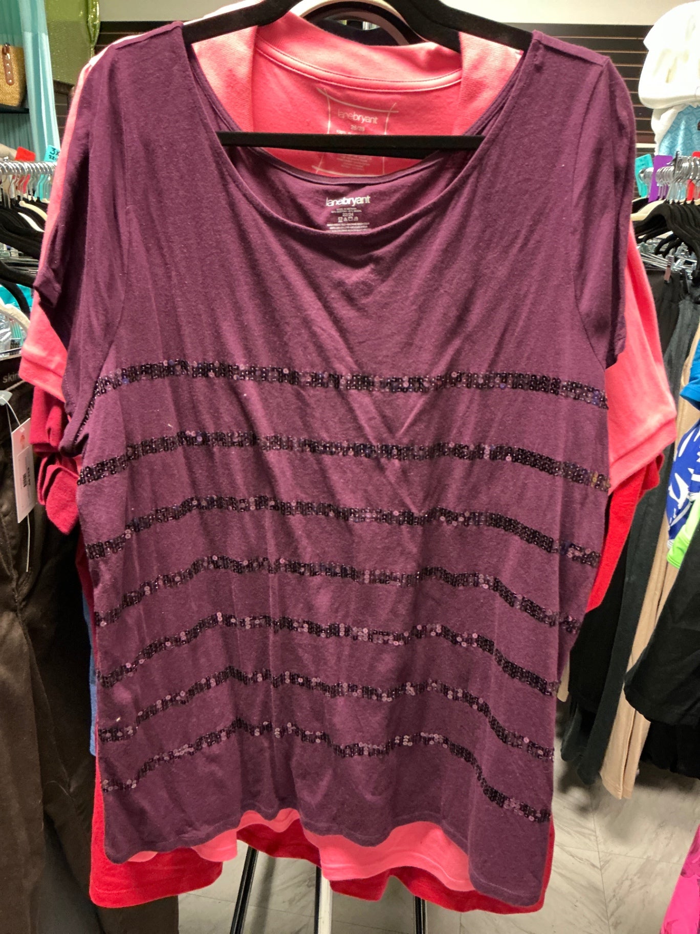 Lane Bryant T-Shirt 22/24 Purple