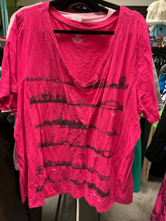 Lane Bryant T-Shirt 26/28 Pink