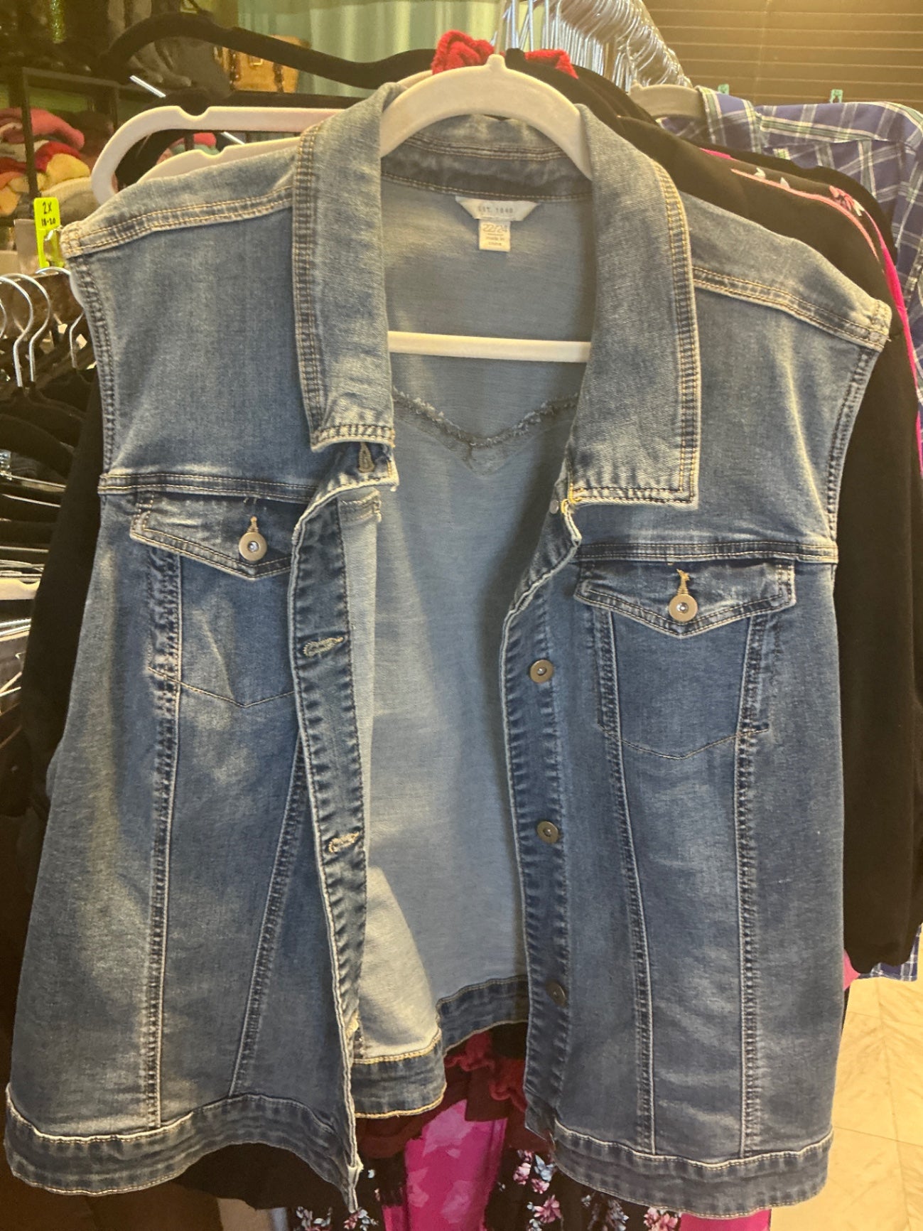 Denim Vest 22/24 Light Blue