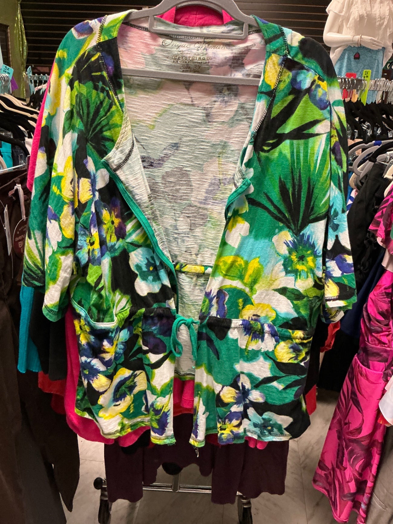 Onque Woman Kimono 3X Multicolor