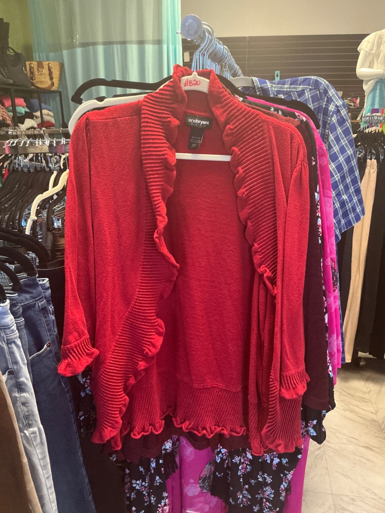 Lane Bryant Cardigan 22/24W Red