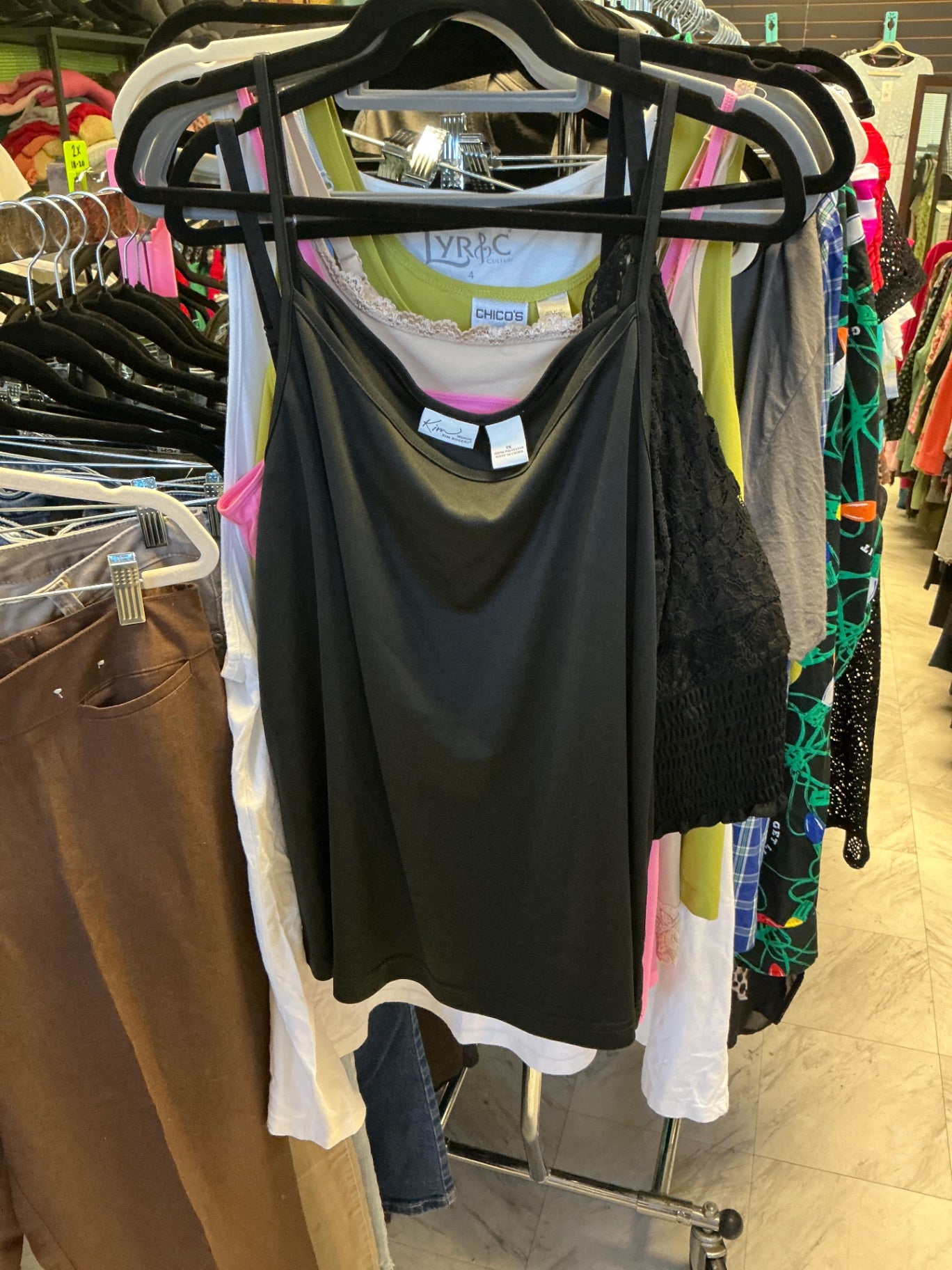 Kim Rogers Tank Top 1X Black