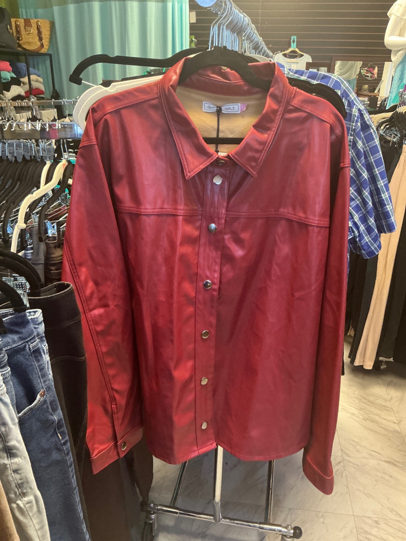 Girlz Jacket 4X Red