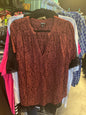 Torrid Blouse 2 Burgundy