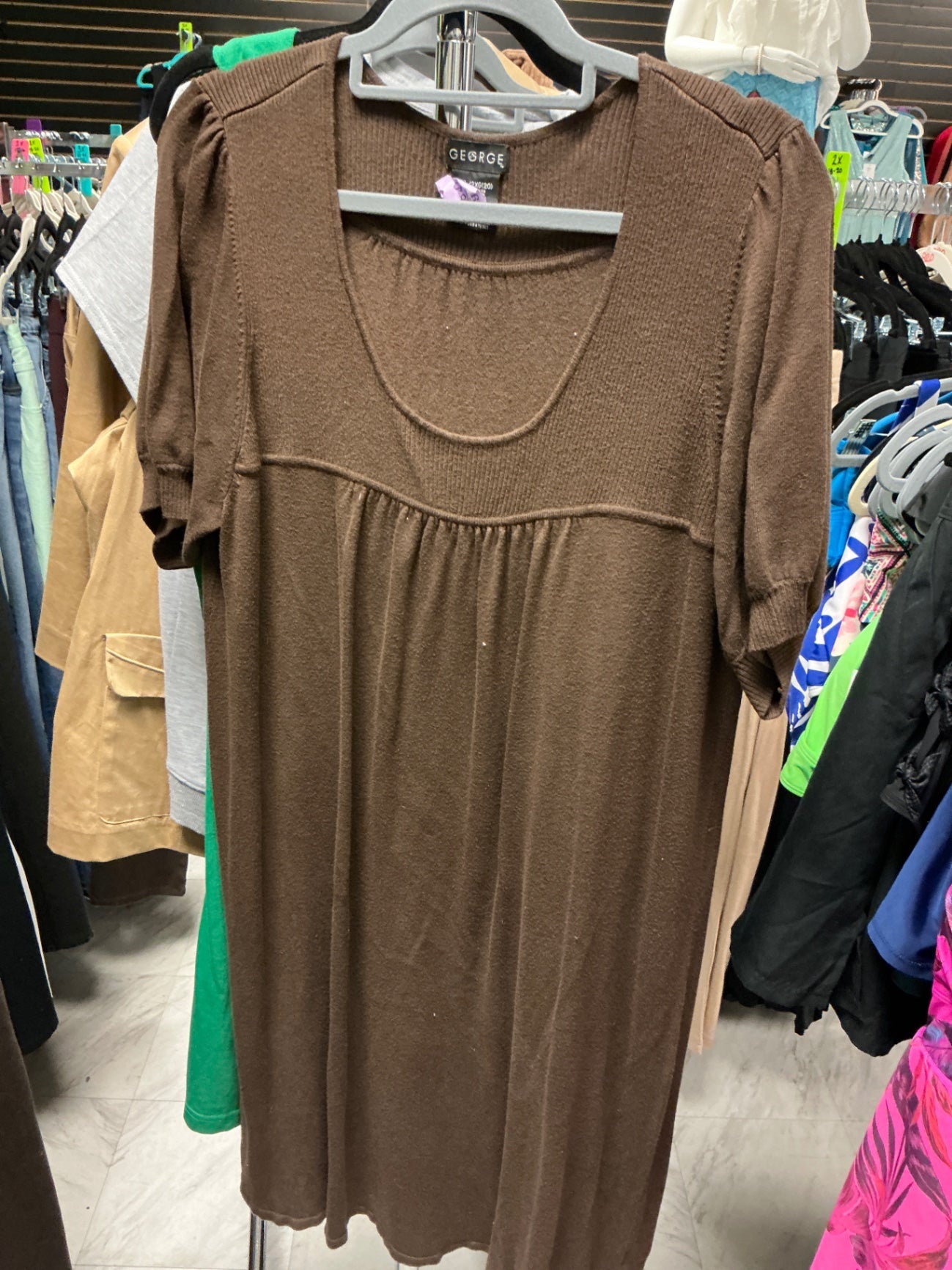 George Dress XXL Brown