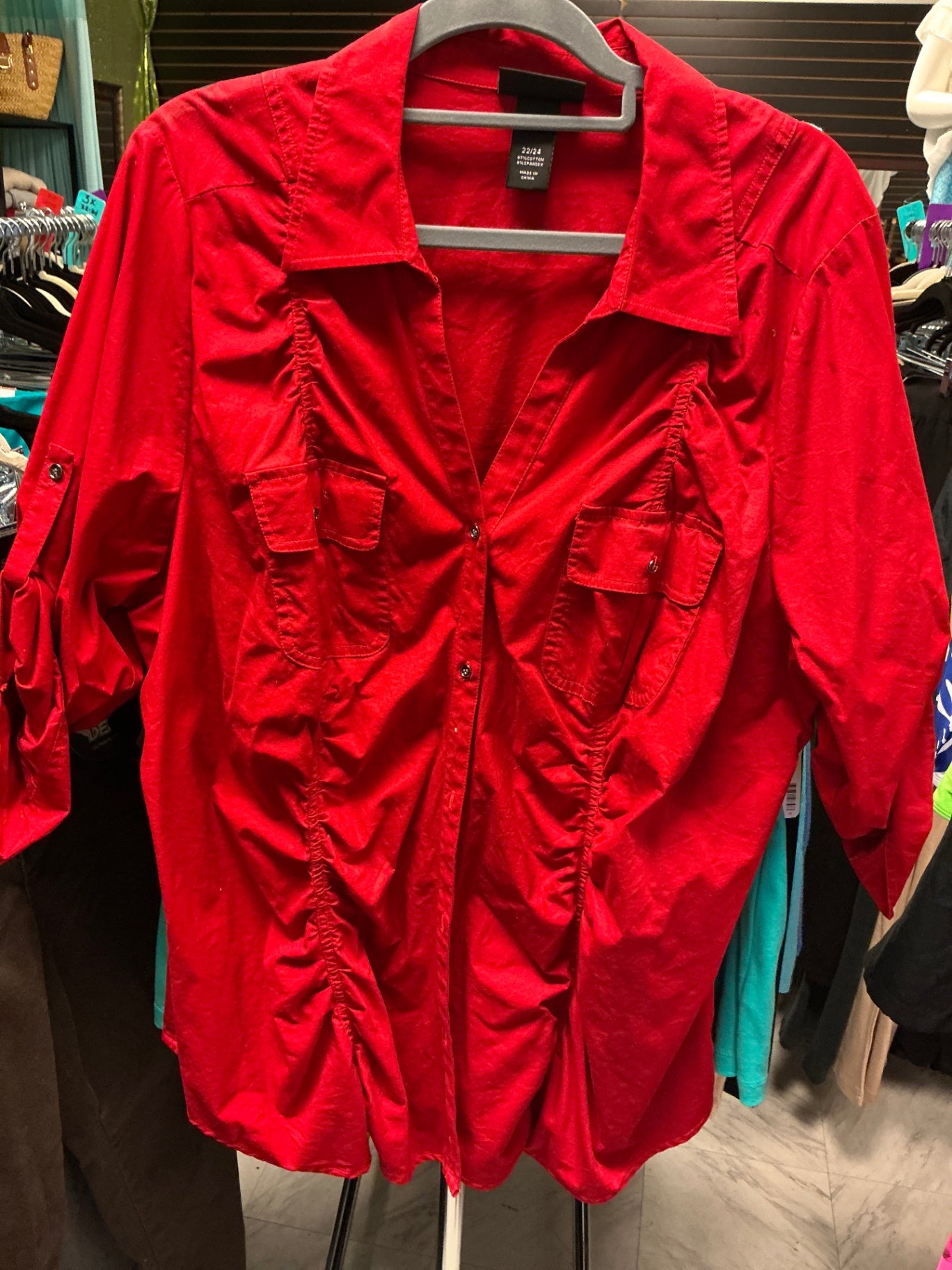Lane Bryant Shirt Red