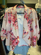 MOA Blazer 3X Pink with Floral Pattern NWT