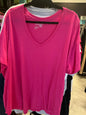 Terra & Sky T-Shirt 4X Hot Pink