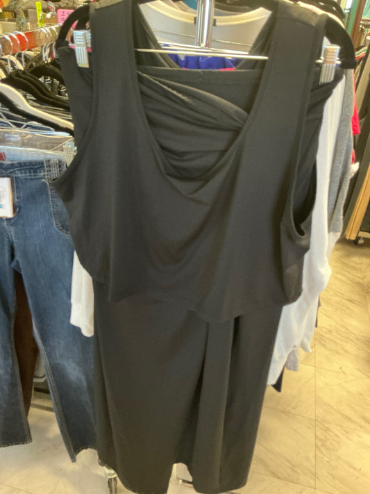 Shein Crop Tank W Skirt Set 4X Black