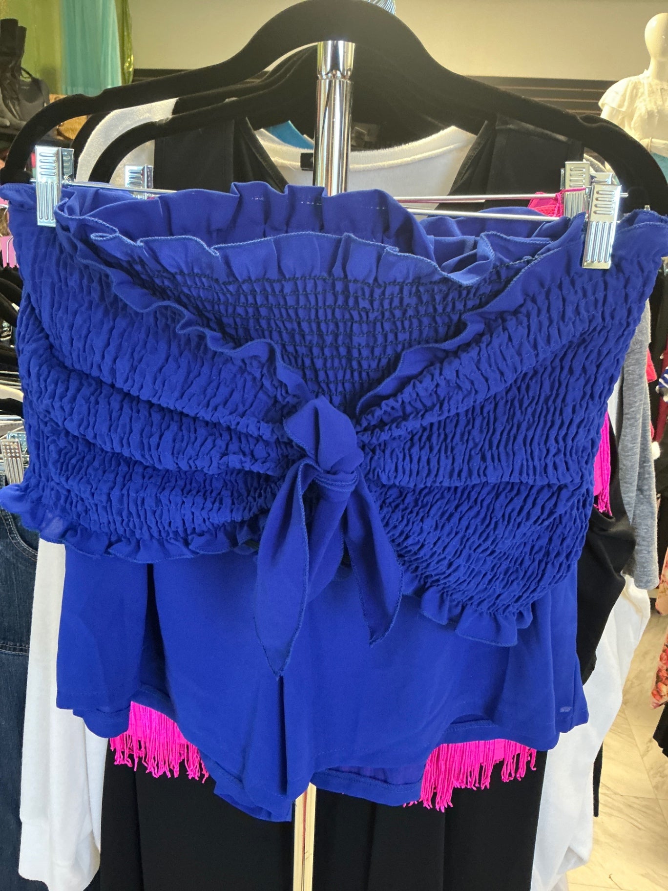 Shein Shorts/Top Set 4X Royal Blue