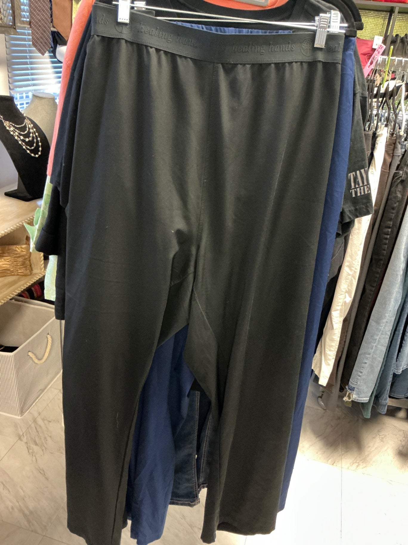 Healing Hands Scrub Pants 4XL Black