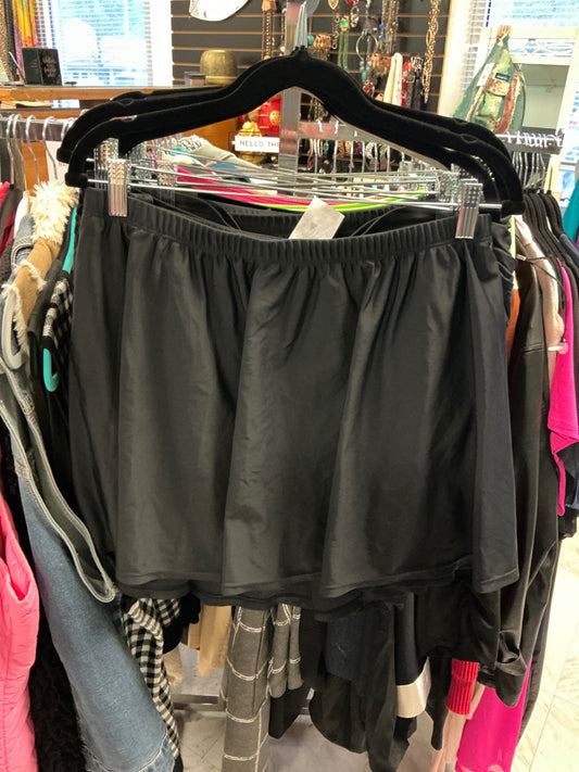 Gloria Vanderbilt Swim Skirt 22 Black