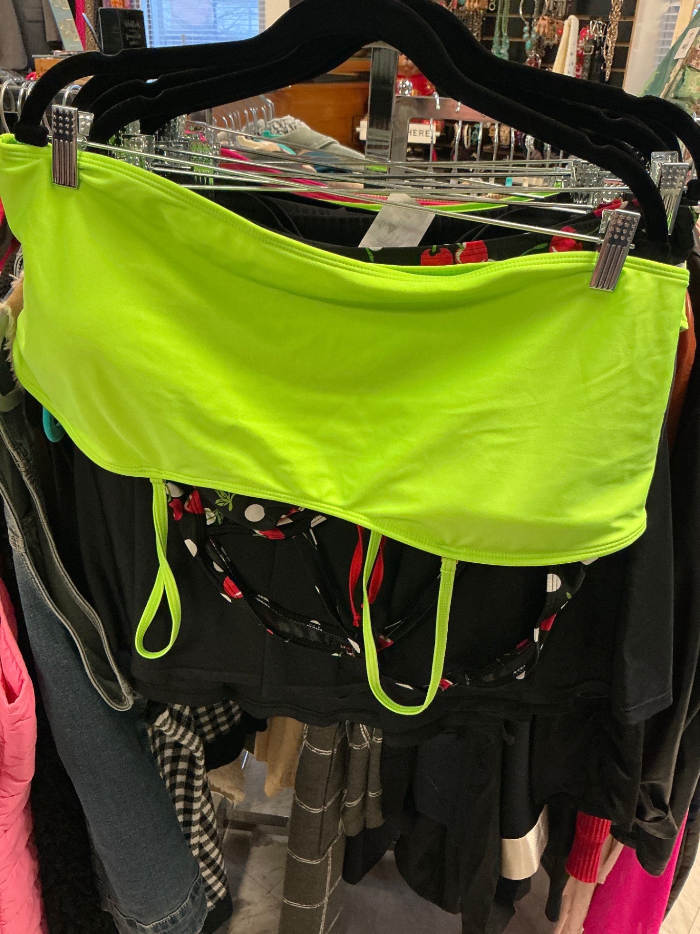 Swim Top 4XL Neon Green