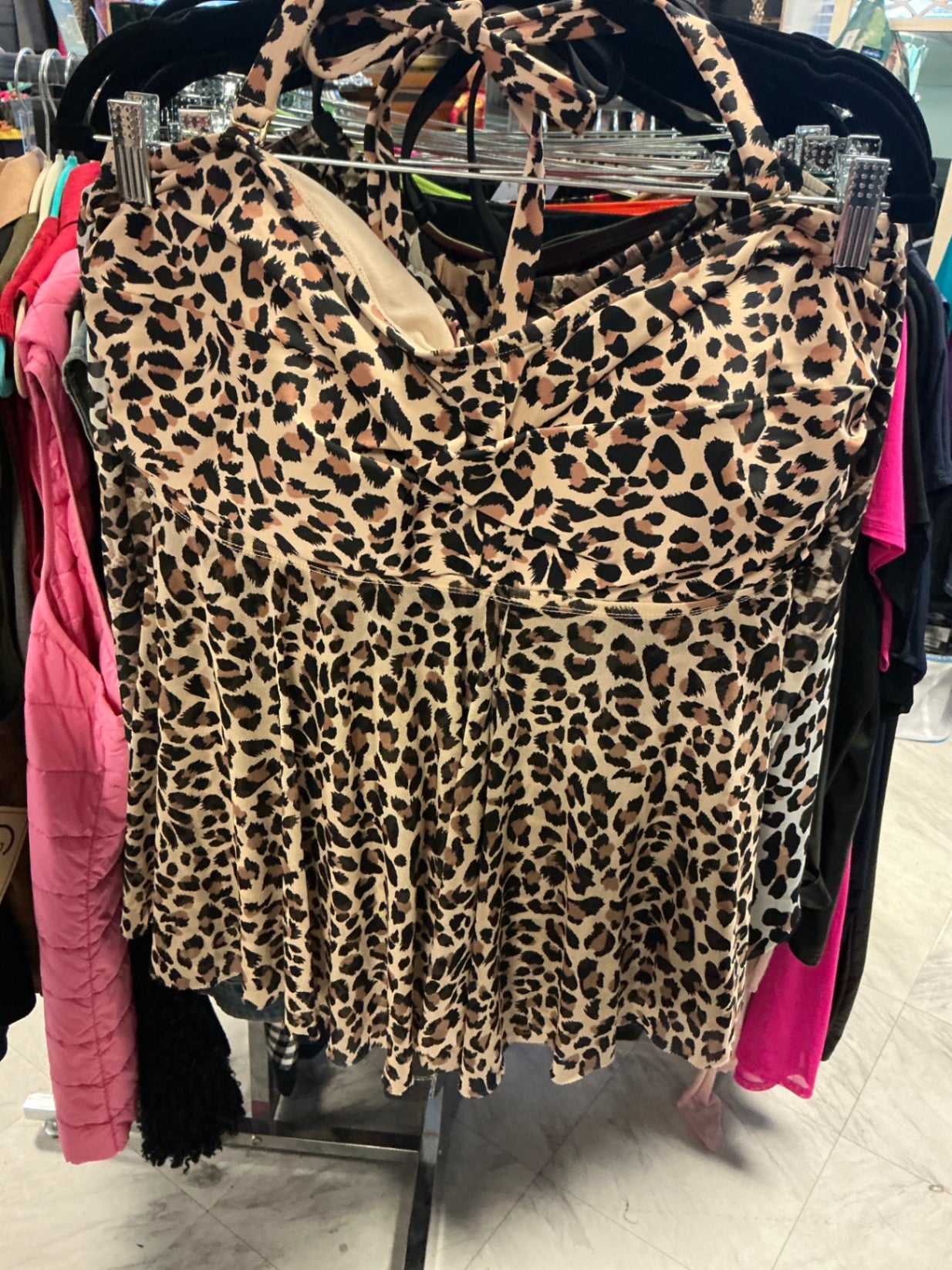 Kona Sol Tankini 24 Beige with Black Spots