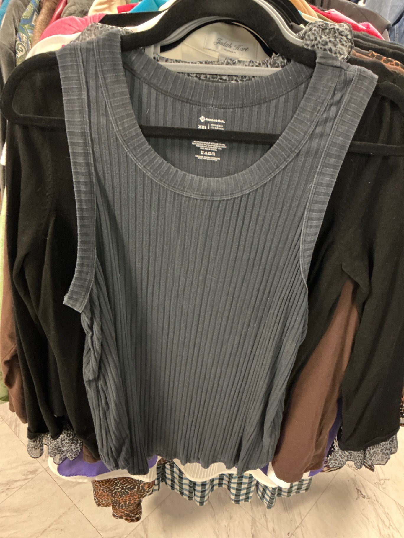 Members mark Tank Top XXL Dark Gray