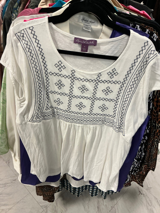 Gloria Vanderbilt T-Shirt XL White