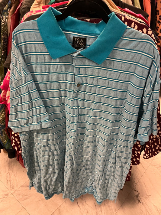 Jos A Bank Polo Shirt 3XT Light Blue