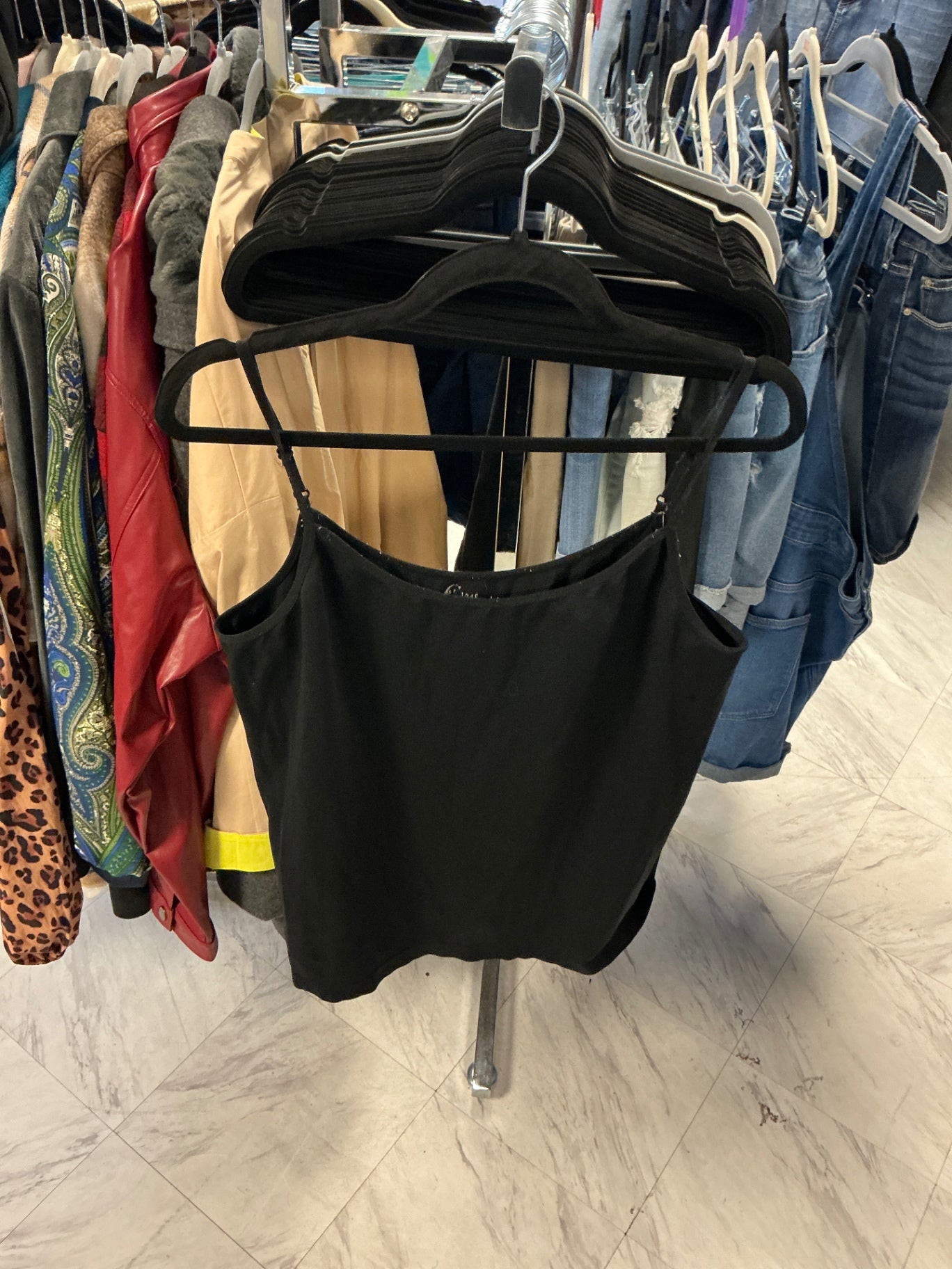 Cami Top 2X Black