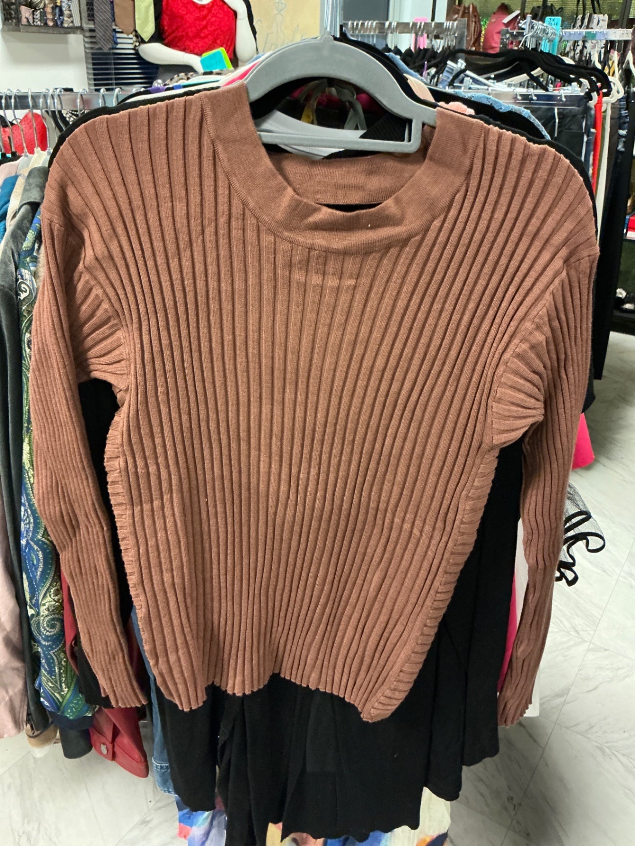 Fashion to Figure Sweater - Brown - 2