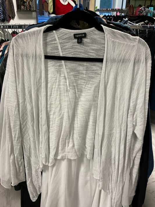 Torrid Cardigan - White - 1