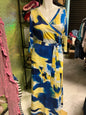 Dress - Blue and Yellow - 1X