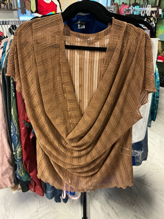 SHEIN Curve Blouse - Brown - 1X