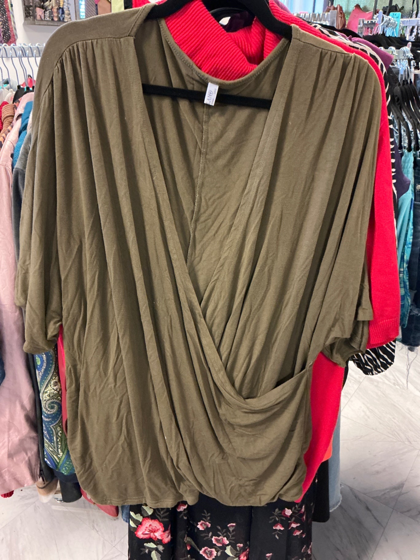 In’Voland Top - Olive Green - 28W