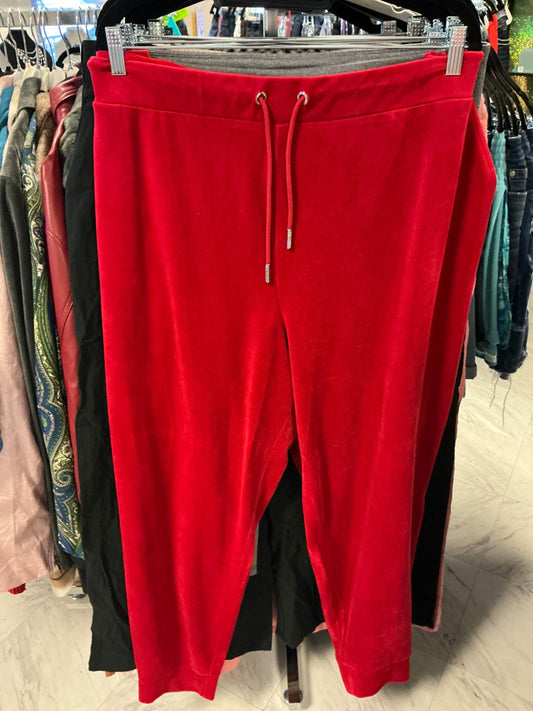 Juicy Couture Velvet Jogger - Red - 3X