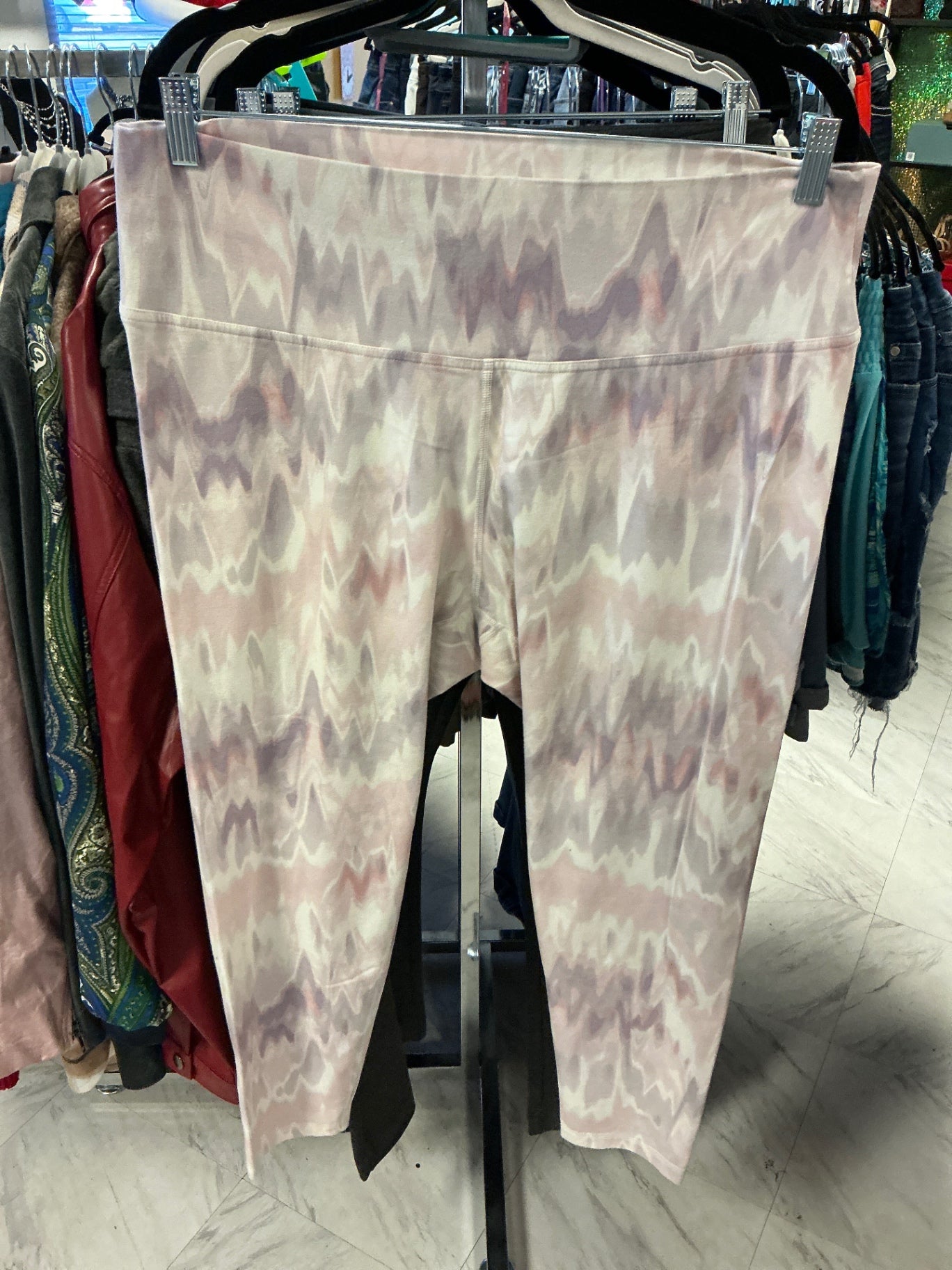 Leggings - Multicolor (Pink and Grey) - XXL