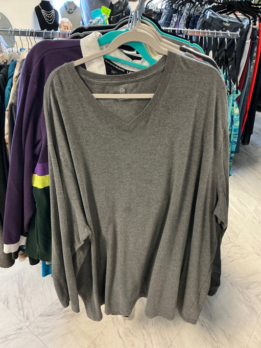 HB Long Sleeve T-Shirt - Gray - 5X