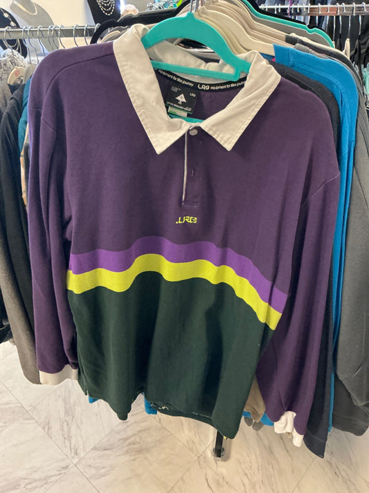 LRG Polo Shirt - Purple/Green - 2X