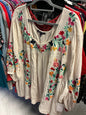 Roaman's Blouse - Cream - 44W NWT