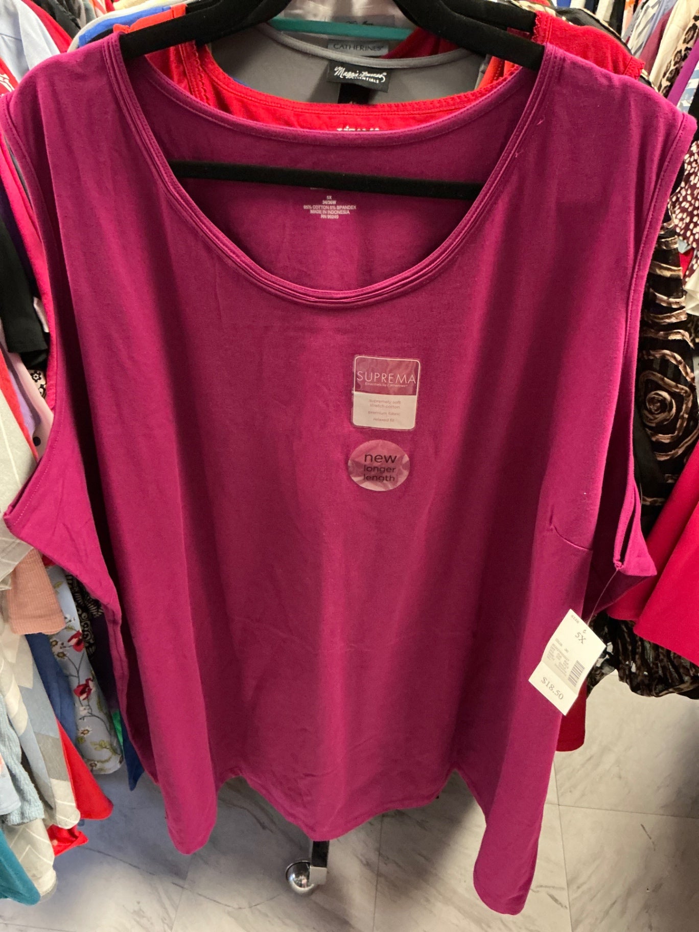Suprema Tank Top - Purple - 5X