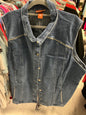 Denim vest - Dark blue - 4X